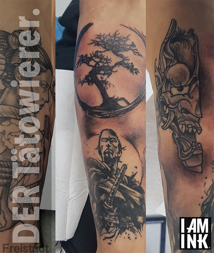 Tattoo, Samurai, der T&auml;towierer Freistadt, Customtattoos,