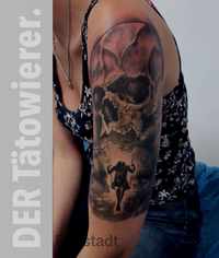 dark art tattoo, T&auml;towierer Freistadt, Tattoostudio Linz,