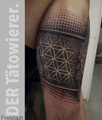 Geometrie Tattoo, Wade, T&auml;towierer Freistadt, Customtattoos,